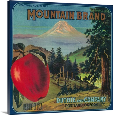 Mountain Apple Label, Portland, OR