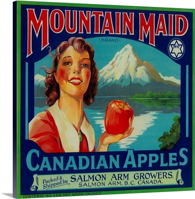 Mountain Maid Apple Label, Canada
