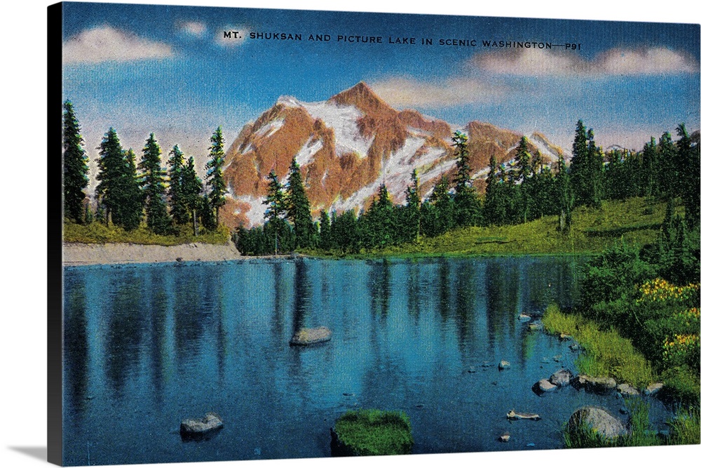 Mt. Shuksan and Picture Lake, WA