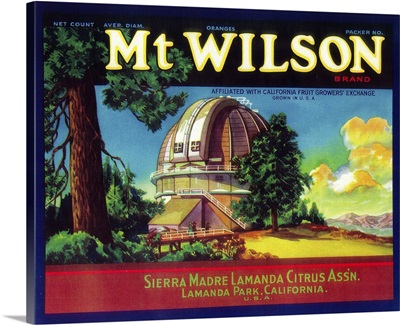 Mt. Wilson Orange Label, Lamanda Park, CA