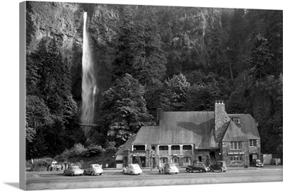 Multnomah Lodge and Falls, Columbia River, OR