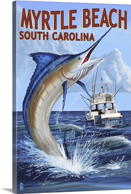 Myrtle Beach, South Carolina, Marlin Fishing Scene