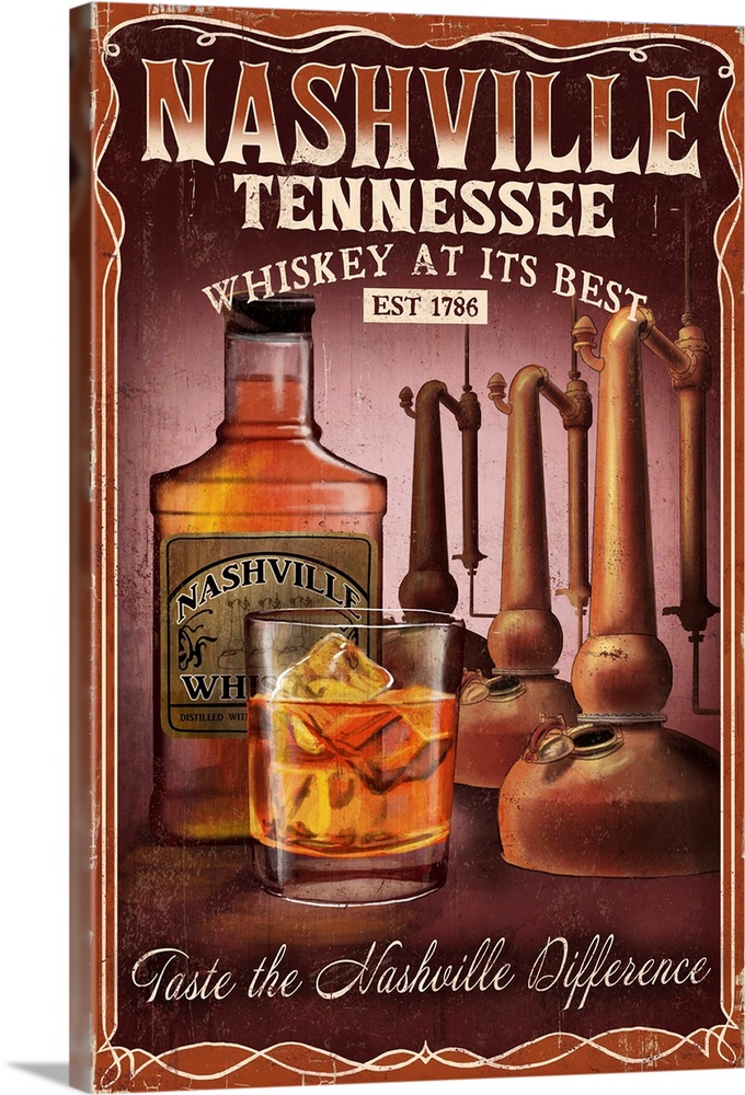 Tennessee Whiskey Wall Art Print