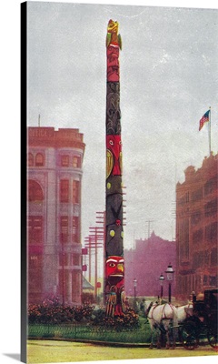 Native American Totem Pole, Pioneer Square, Seattle, WA