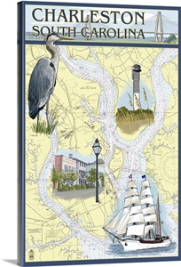Nautical Chart, Charleston, South Carolina image thumbnail