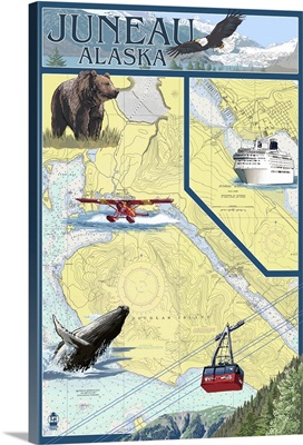 Nautical Chart, Juneau, Alaska