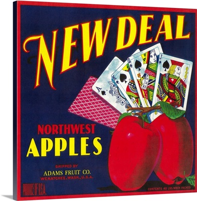 New Deal Apple Label, Wenatchee, WA