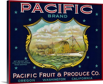 Pacific Apple Crate Label