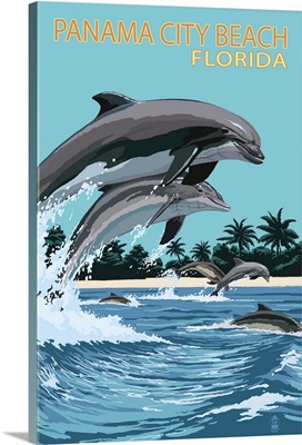 Panama City Beach, Florida, Dolphins Jumping