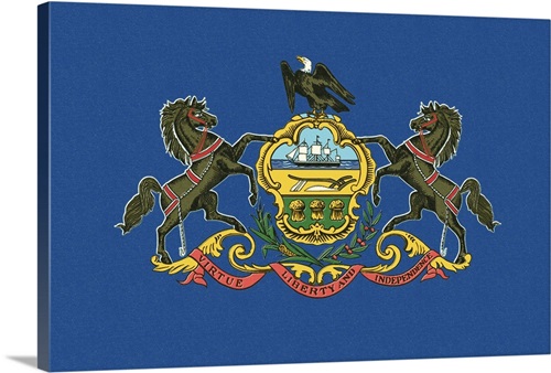 Pennsylvania State Flag | Great Big Canvas