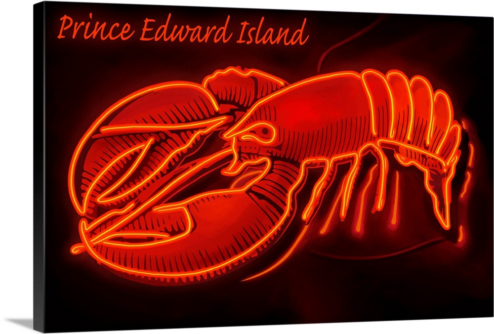Prince Edward Island, Lobster Neon Sign
