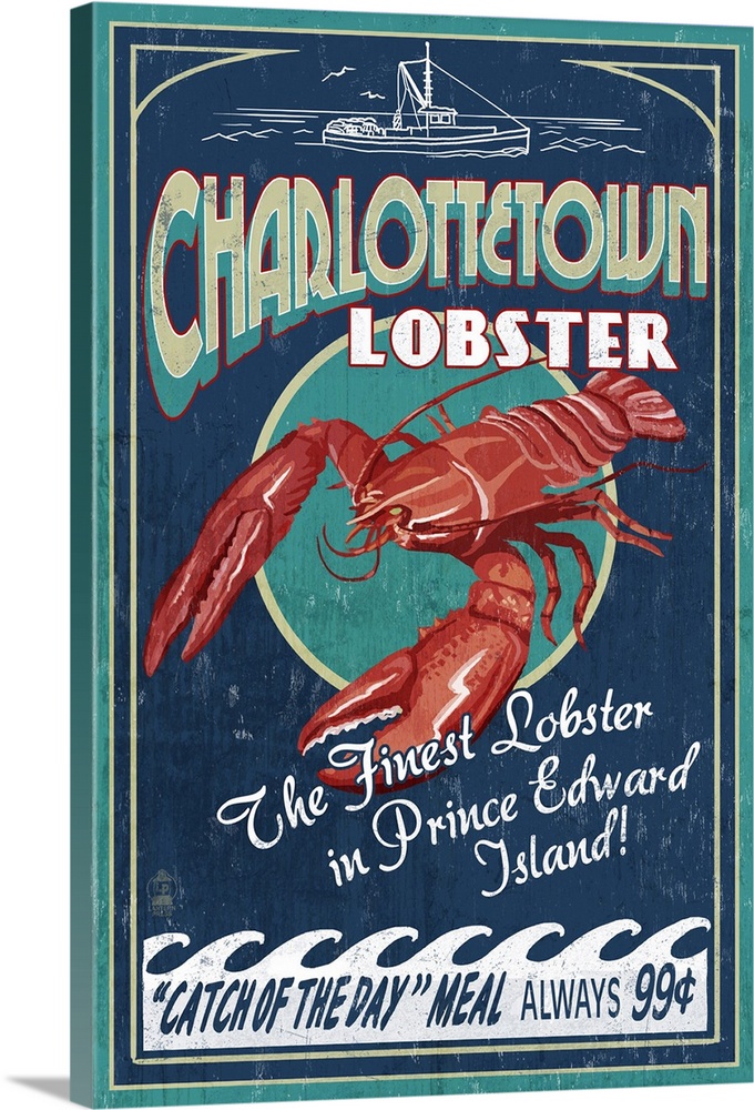 Prince Edward Island, Lobster Vintage Sign