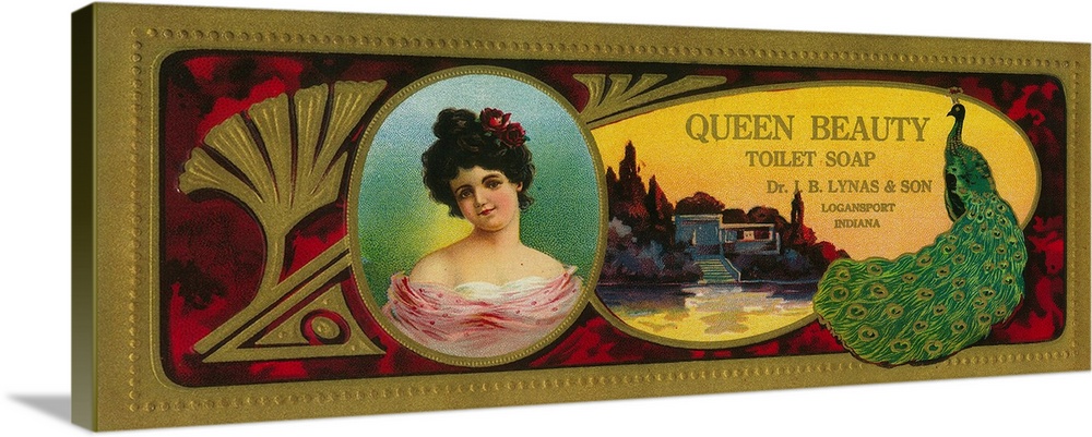American soap label, Queen Beauty brand.