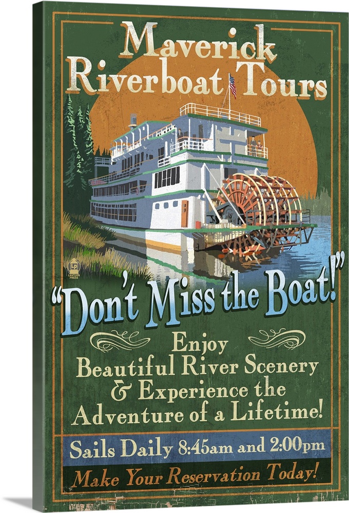 Riverboat, Vintage Sign