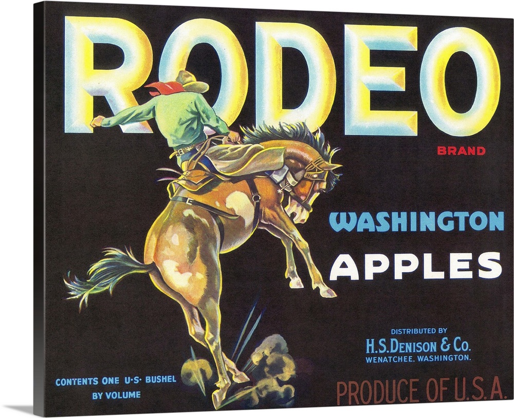 Rodeo Apple Label, Wenatchee, WA