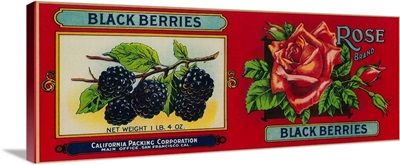 Rose Blackberry Label, San Francisco, CA