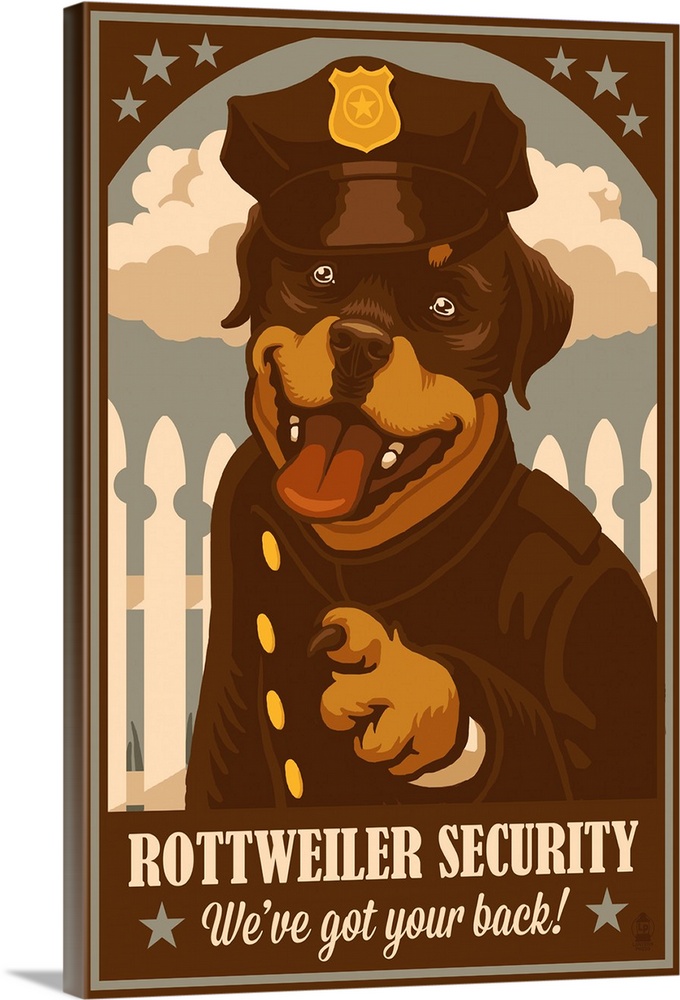 Rottweiler, Retro Security Ad