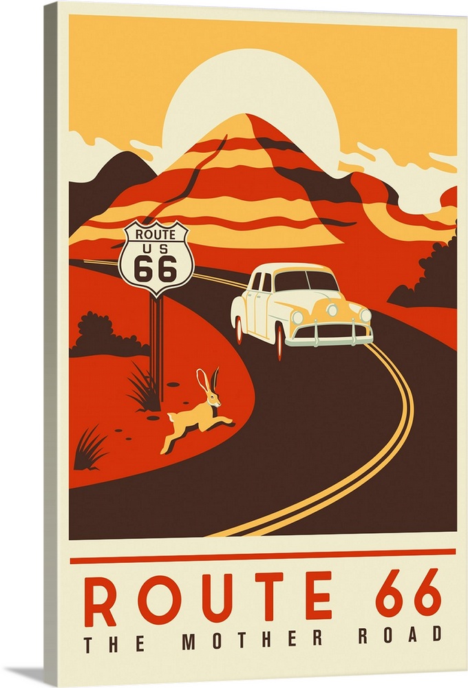 Route 66 - Mother Road - Simplified
