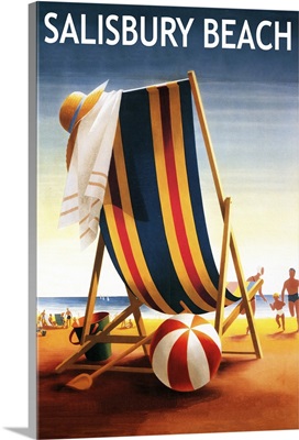 Salisbury Beach, Massachusetts, Beach Chair and Ball