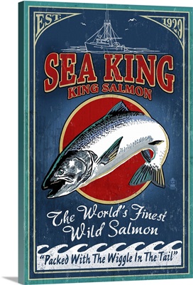 Salmon, Vintage Sign