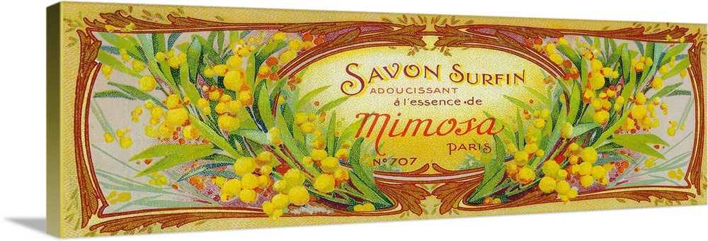 French soap label, Superfine brand.