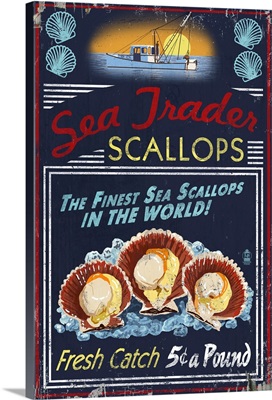 Scallops, Vintage Sign