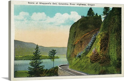 Scene at Shepperd's Dell on Columbia River, Columbia River, OR