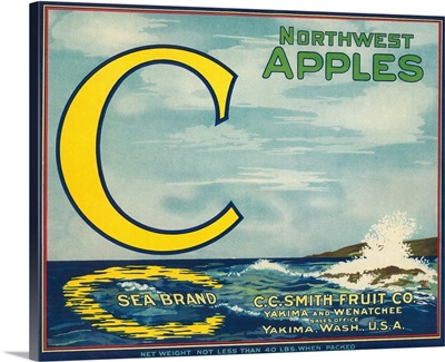 Sea Apple Label, Yakima, WA