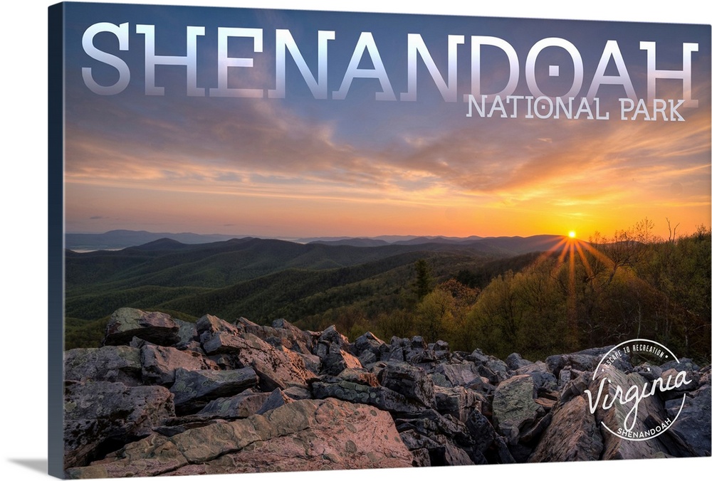 Shenandoah National Park, Sunset: Travel Poster