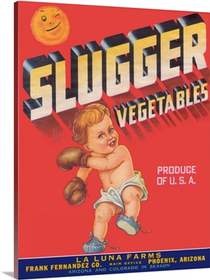 Slugger Vegetable Label, Phoenix, AZ