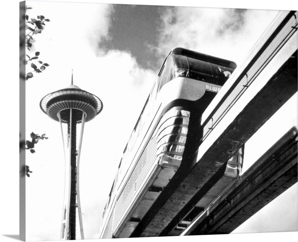 Space Needle and Monorail, Seattle, WA