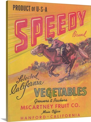 Speedy Vegetable Label, Hanford, CA
