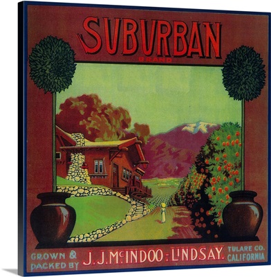 Suburban Orange Label, Lindsay, CA