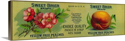 Sweet Brier Peach Label, San Francisco, CA