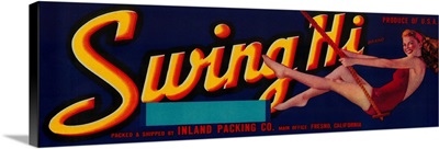 Swing Hi Peach Label, Fresno, CA