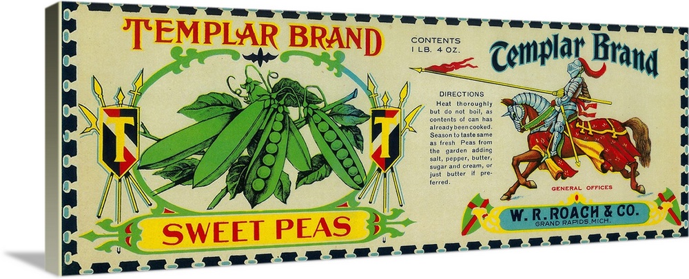 Templar Peas Label, Grand Rapids, MI