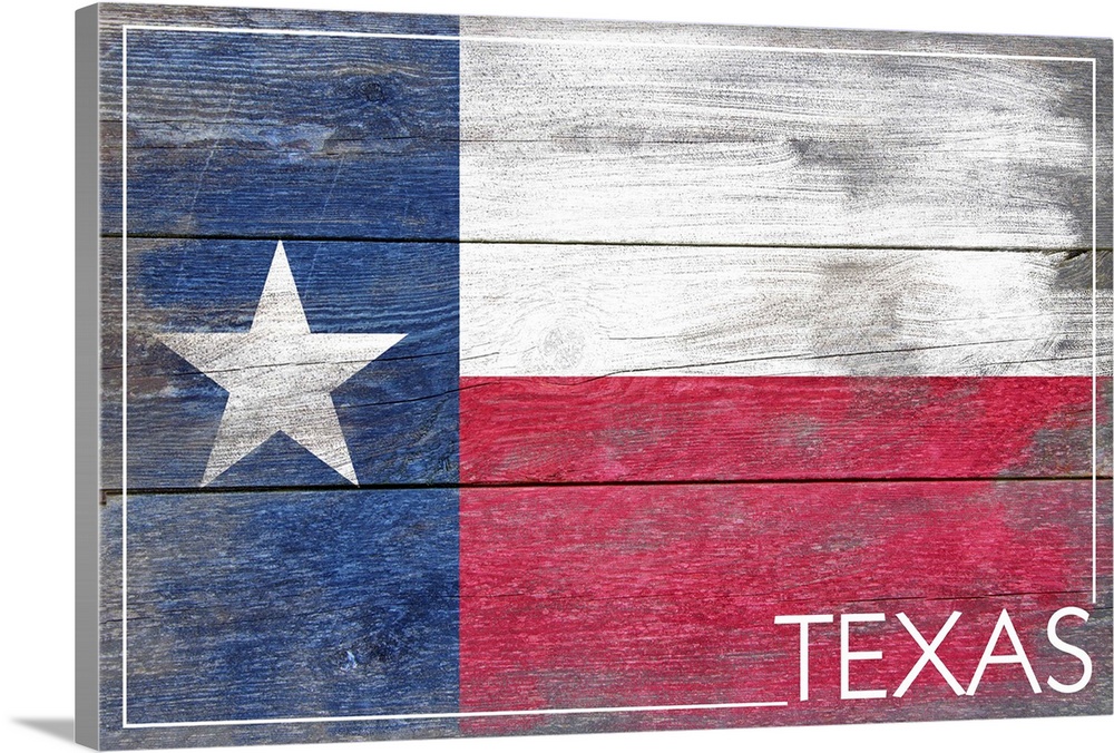 Texas State Flag, Barnwood Painting