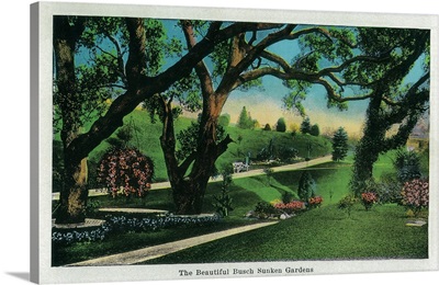 The Beautiful Busch Sunken Gardens, Pasadena, CA