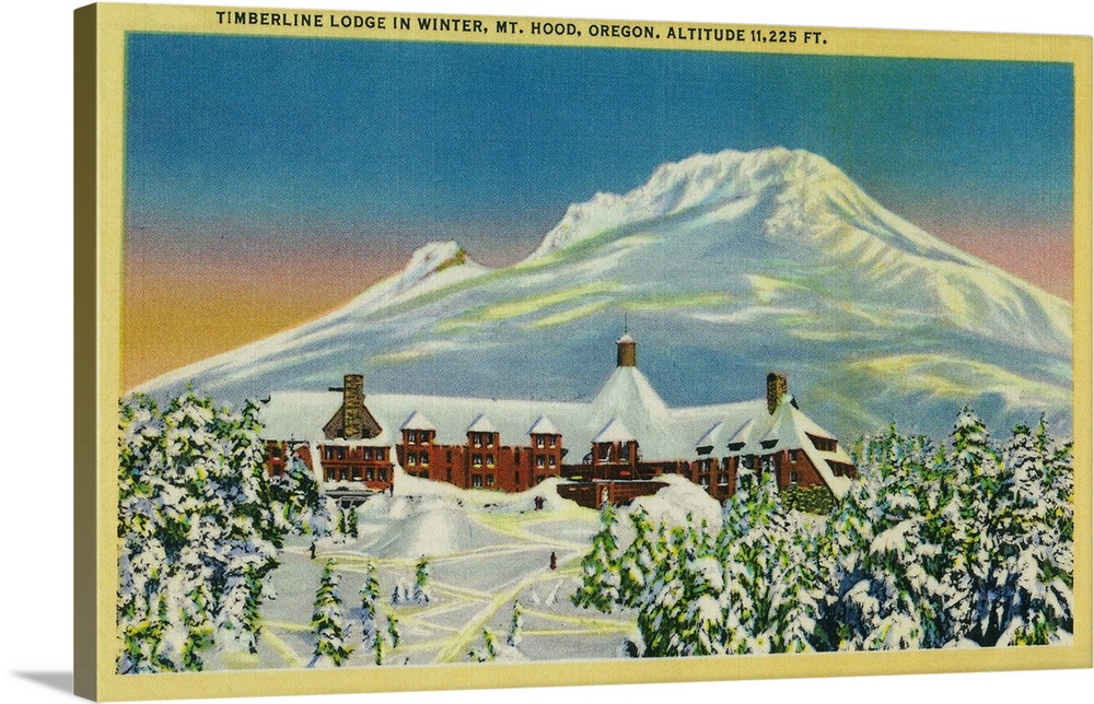 Timberline Lodge in Winter at Mt. Hood, OR