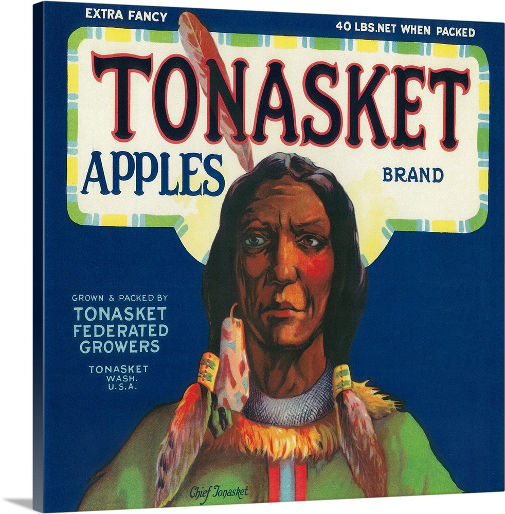Tonasket Apple Label, Tonasket, WA