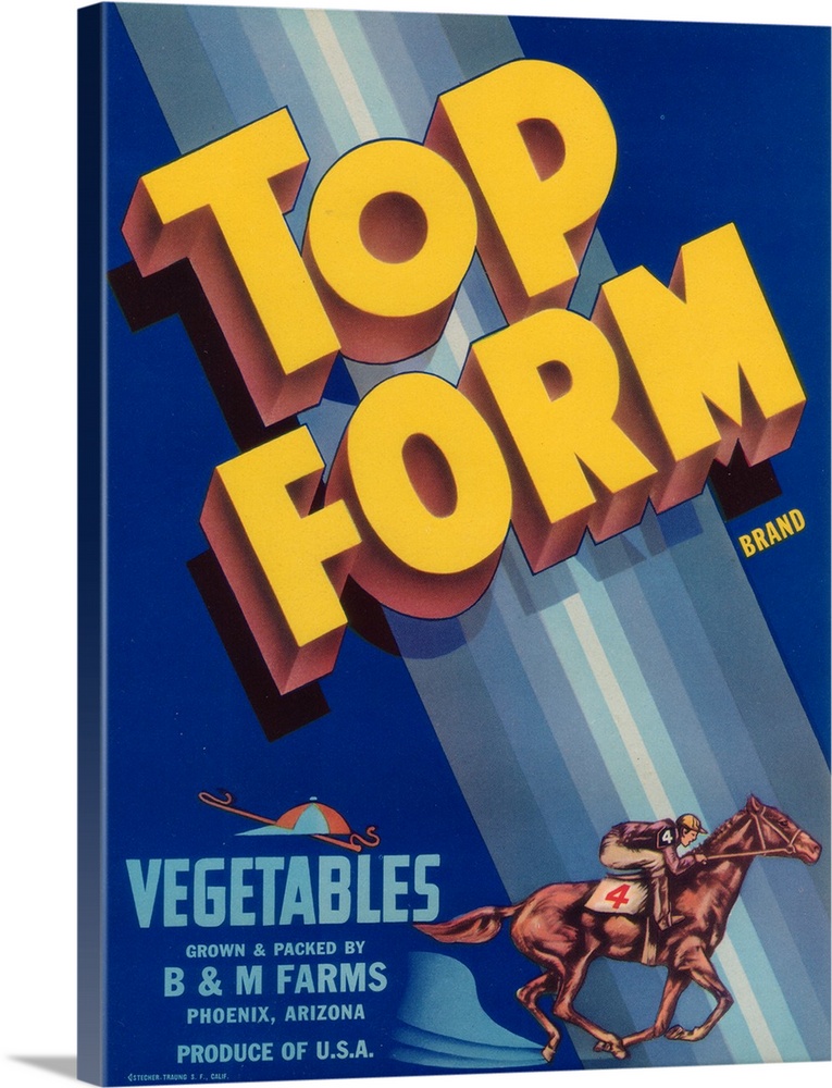 Top Form Vegetable Label, Phoenix, AZ