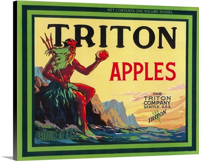 Triton Apple Label, Seattle, WA