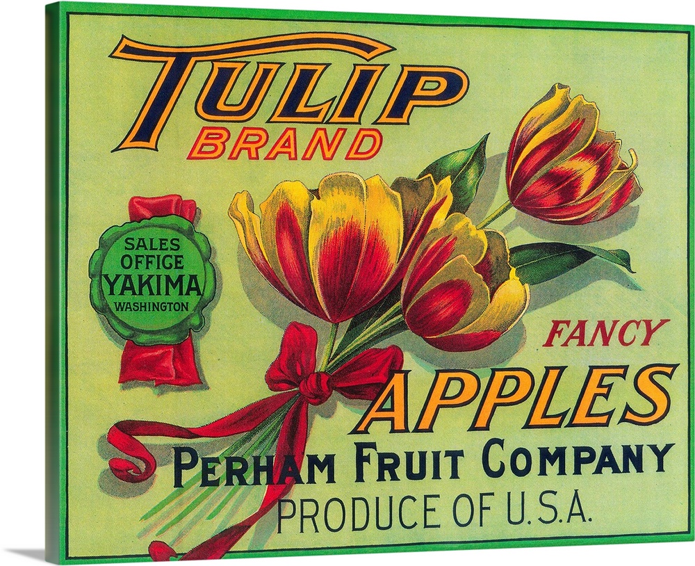 Tulip Apple Crate Label, Yakima, WA