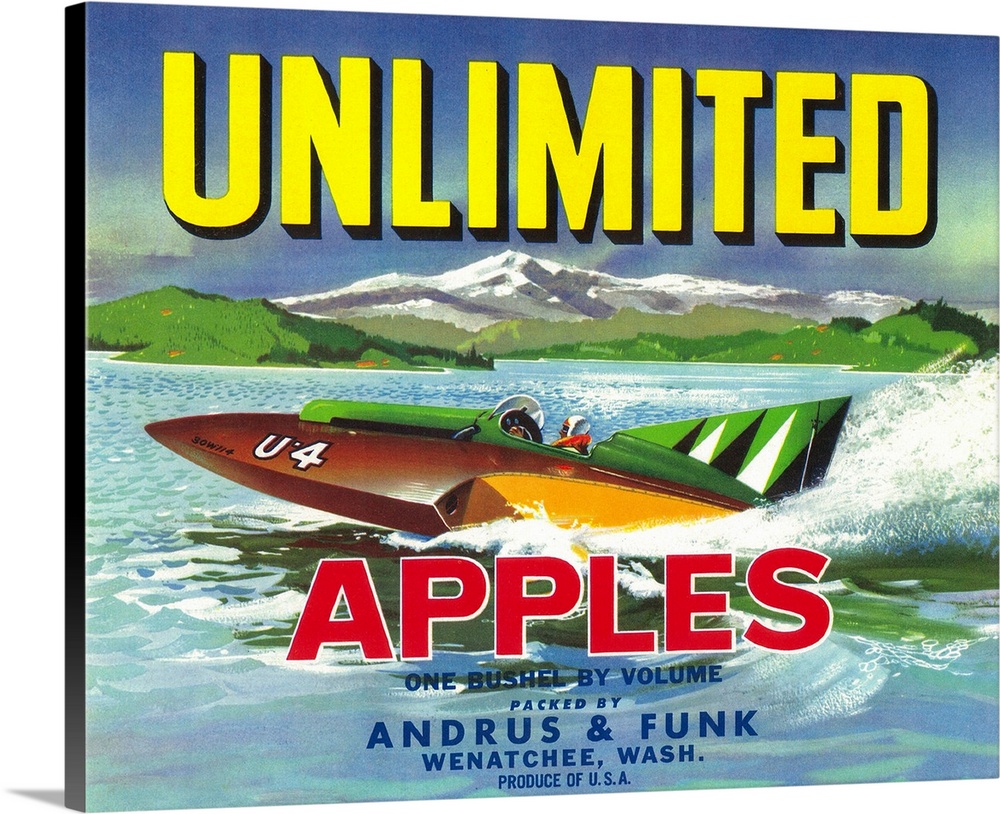 Unlimited Apple Label, Wenatchee, WA