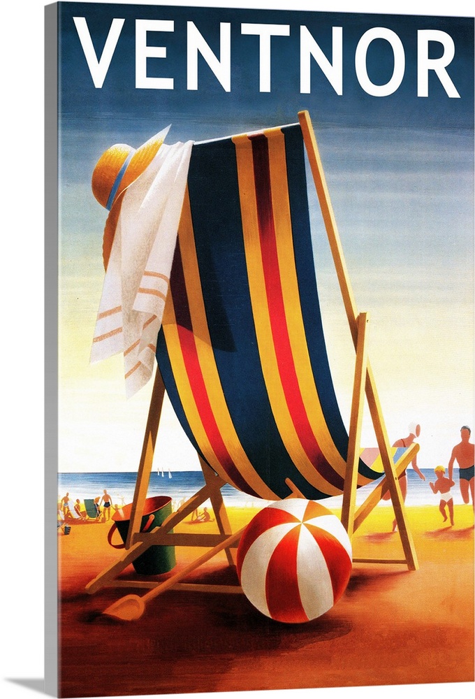 Ventnor, New Jersey, Beach Chair and Ball
