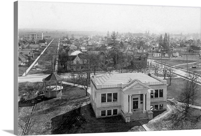 View of Medford, Oregon and Library