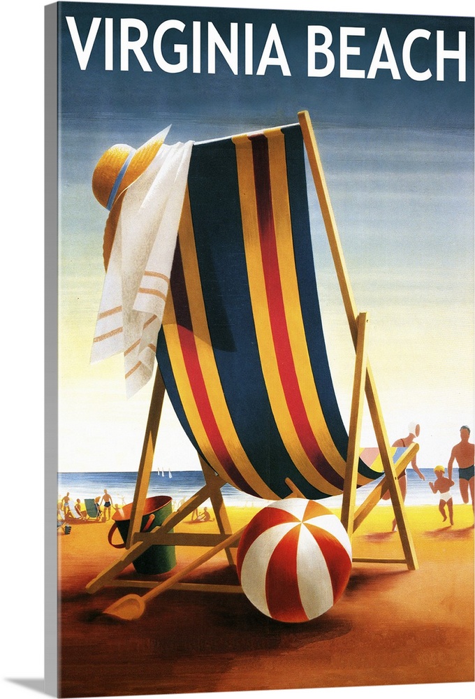 Virginia Beach, Virginia, Beach Chair and Ball
