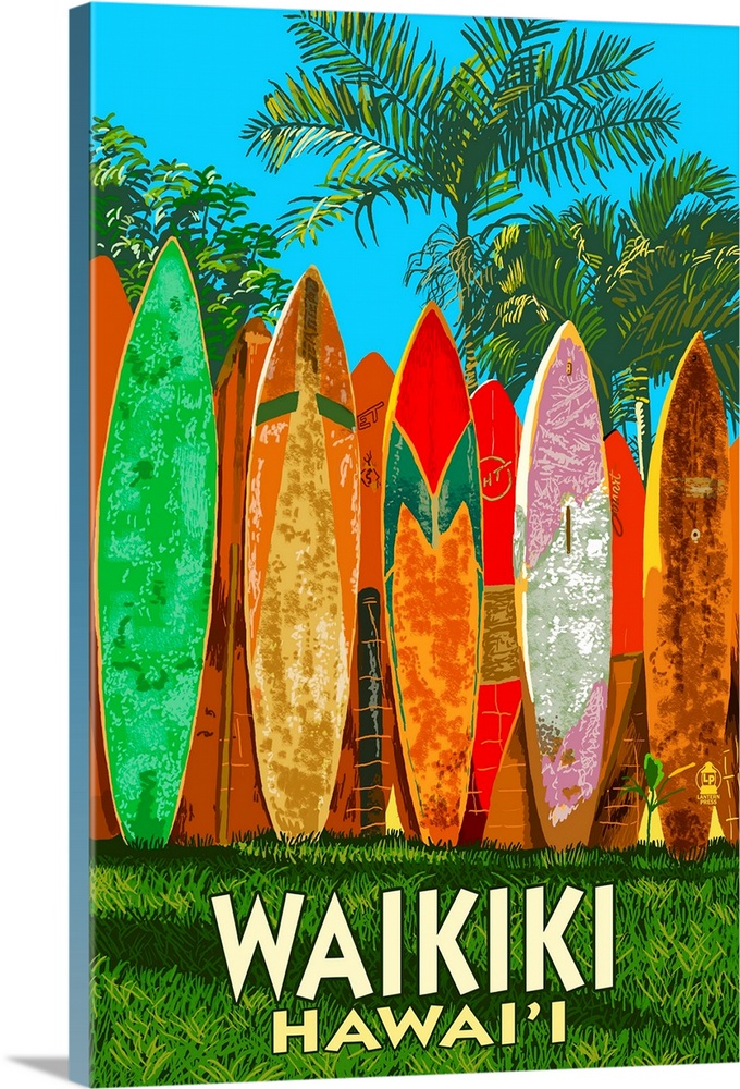 Waikiki, Hawai'i, Surfboard Fence