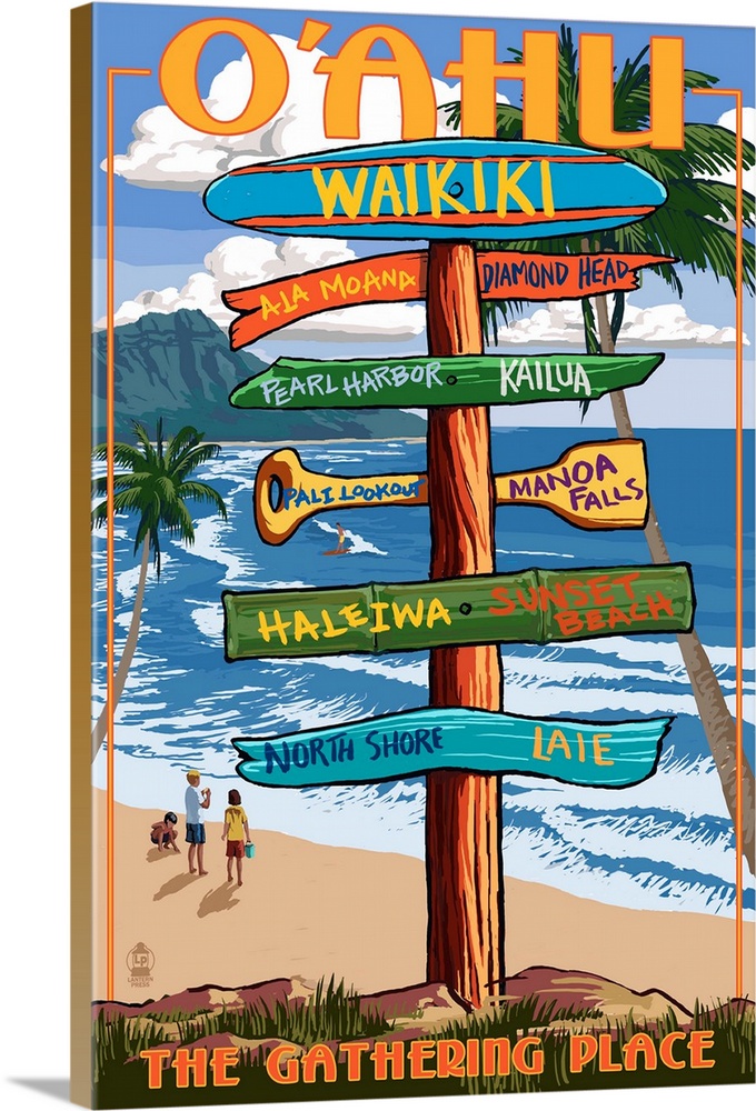 Waikiki, O'ahu, Hawaii, Sign Destinations, The Gathering Place