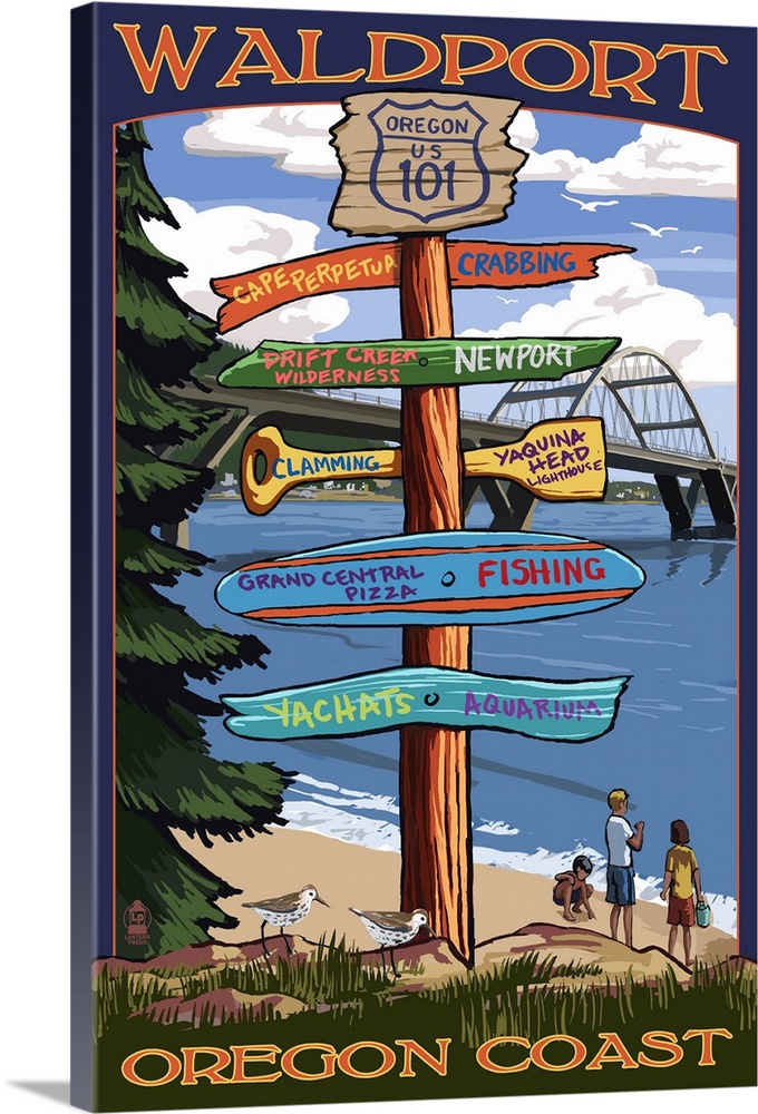 Waldport, Oregon, Signpost Destinations